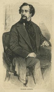 Charles Dickens, grabado por Bobbett-Hooper, de Harper