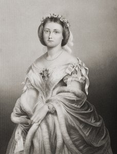 S.A.R. Princesa Victoria Adelaide Maria Louisa (1840-1901) Princesa Real de Inglaterra, grabado por D.J. Pound de una fotografía, de 
