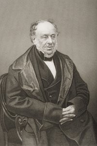 James Brownlow William Gascoigne-Cecil (1791-1868) 2º Marqués de Salisbury, grabado por D.J. Pound de una fotografía, del libro The Drawing-Room of Eminent Personages, Volumen 2, publicado en Londres, 1860 de John Jabez Edwin Paisley Mayall