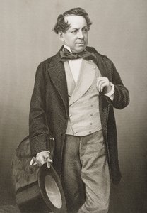 John Baldwin Buckstone (1802-79) grabado por D.J. Pound a partir de una fotografía, de 