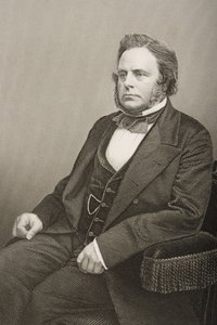 John Bright (1811-89) grabado por D.J. Pound a partir de una fotografía, de 