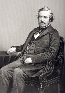 Martin Farquhar Tupper (1810-89) grabado por D.J. Pound a partir de una fotografía, de 