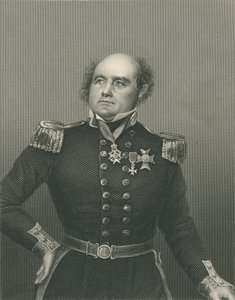 Sir John Franklin grabado por D.J. Pound de una fotografía, de 