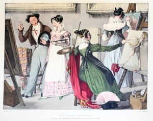 Les Dames Artistes, publicado por Rodwell y Martin, 1820