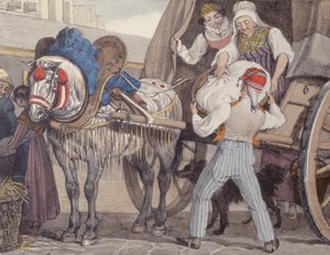 El carro de la lavandería, 1822 de John James Chalon