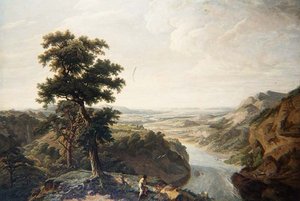 El río Severn, mirando hacia el mar de John James Chalon