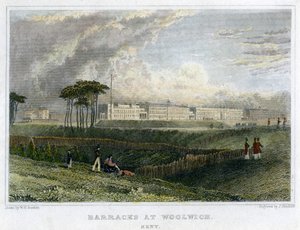 Cuarteles en Woolwich, Kent de John James Hinchliff