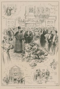 Presentación de frutas al Alcalde en la Mansion House de John Jellicoe