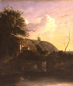 Una vista cerca de Harwich de John and John Berney Crome