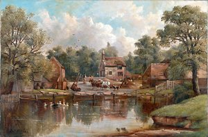 Granja en Wood Lane, Handsworth, 1850-1908