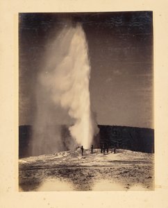 Old Faithful en erupción de John K. Hillers
