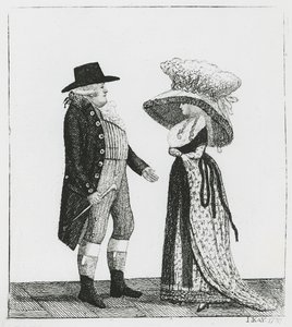 El Capitán Dalrymple y Penélope Macdonald, 1787 de John Kay
