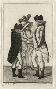 Capitán Page; Capitán Vicars; con un admirador de John Kay de John Kay