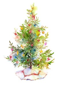 Árbol de Navidad con falda