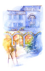 Olmo occidental en Navidad de John Keeling