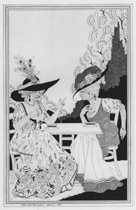 Ilustración de El Camino del Mundo de William Congreve de John Kettelwell