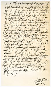 Carta de John Knox a Sir Nicholas Throgmorton, 6 de agosto de 1561