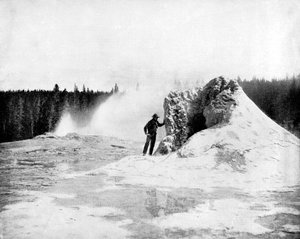 Cráter del Géiser Gigante, Parque Nacional Yellowstone, EE.UU. de John L. Stoddard
