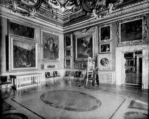 Sala de Saturno, Palacio Pitti, Florencia, Italia, 1893 de John L. Stoddard