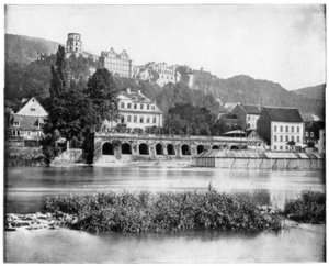 Castillo de Heidelberg, Alemania, finales del siglo XIX