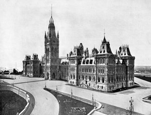 Parlamento, Ottawa, Canadá, 1893 de John L. Stoddard