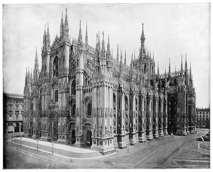 Catedral de Milán, Italia, finales del siglo XIX de John L. Stoddard