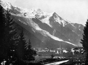 Mont Blanc desde Suiza, 1893 de John L. Stoddard