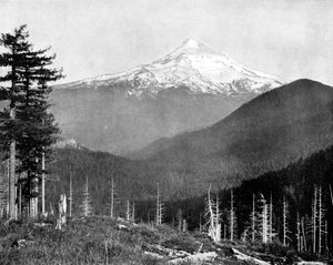Monte Hood, Oregón, EE.UU., 1893 de John L. Stoddard