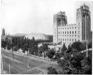 Nuevo Templo Mormón, Salt Lake City, Utah, finales del siglo XIX de John L. Stoddard