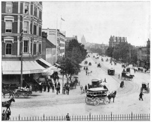 Avenida Pensilvania, Washington DC, finales del siglo XIX de John L. Stoddard