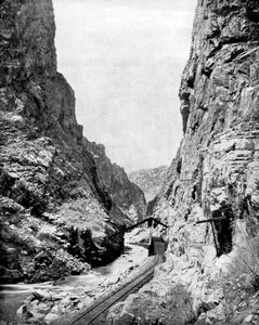 Royal Gorge, Colorado, EE.UU., 1893 de John L. Stoddard