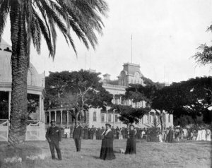 Palacio Real, Honolulu, Islas Sandwich, finales del siglo XIX de John L. Stoddard