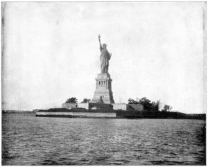 Estatua de la Libertad, Puerto de Nueva York, finales del siglo XIX