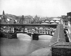 El Ponte Vecchio, Florencia, Italia, 1893