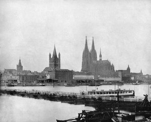 El Rin en Colonia, Alemania, 1893 de John L. Stoddard