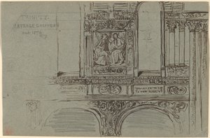 Iglesia de la Trinidad, Boston (nave) - Estudio de Mural de John La Farge