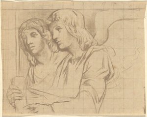 Dos ángeles para Trinity Church, Boston de John La Farge