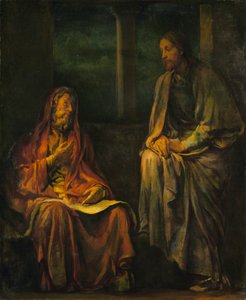 Visita de Nicodemo a Cristo, 1880 de John La Farge