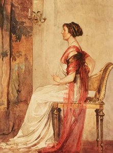 Mujer sentada de John La Farge or Lafarge