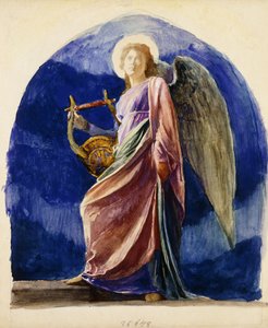 El arpista, 1897 de John La Farge or Lafarge