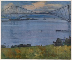 El Puente de Forth, 1914, de Artistas Británicos en el Frente, continuación de El Frente Occidental, 1918