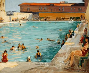 La Piscina del Pueblo, Palm Beach de John Lavery