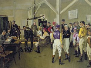La sala de pesaje, Hurst Park
