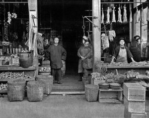 Chinatown en San Francisco (foto en blanco y negro)