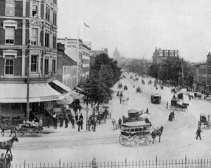 Avenida Washington, Pensilvania foto de John Lawson Stoddard (1850-1931) Viajero y Conferenciante Publicación Educativa para -Chicago de John Lawson Stoddard