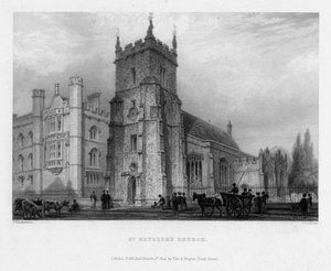Iglesia de San Botolph, Boston, Lincolnshire, 1842 de John Le Keux