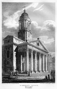 Iglesia de San Jorge, Hanover Square, Westminster, Londres, 1810