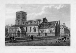 Iglesia de St. Giles, Oxford, 1834
