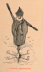 Un veleta clerical, c1860 de John Leech