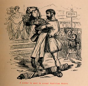 Un lictor es enviado a arrestar a Publilius Volero, 1852